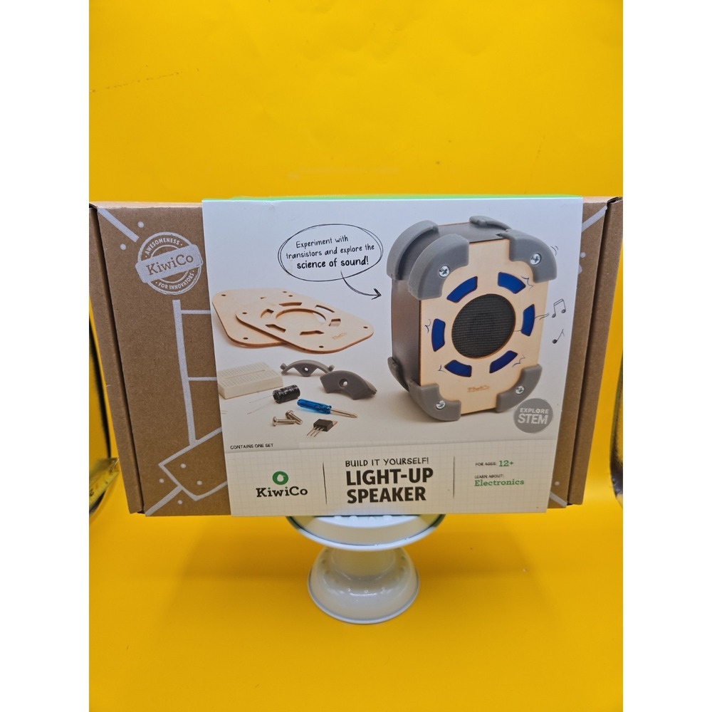 Kiwi Co Light Up Speaker Building Kit Electronics Science Tinker Crate Kiwico